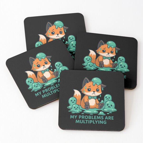 Item preview, My Problems Are Multiplying Cute Fox designed and sold by Lukasz Kobylka.