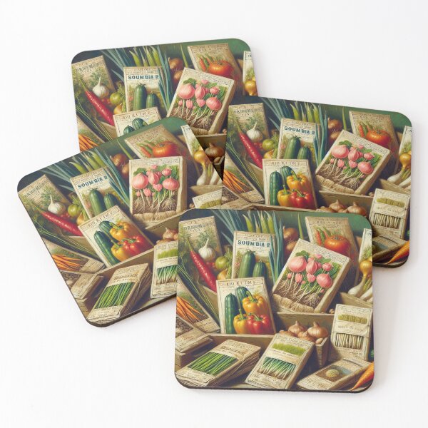 Item preview, Vintage Vegetable Seed Packet Display designed and sold by mustardseed-410.