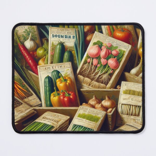Item preview, Vintage Vegetable Seed Packet Display designed and sold by mustardseed-410.