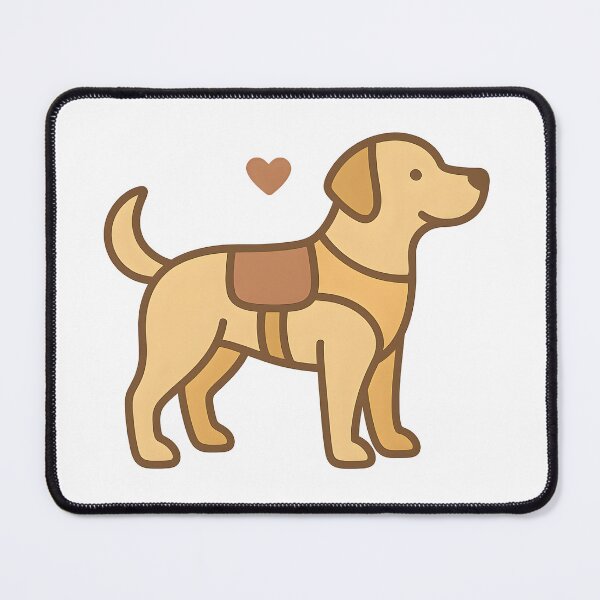 Item preview, Labrador service dog illustration designed and sold by AlphaAutomation.