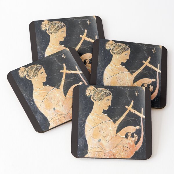 Item preview, Ancient Greek Mythology Figure – Classic Pottery Art Style designed and sold by VintageManiac.
