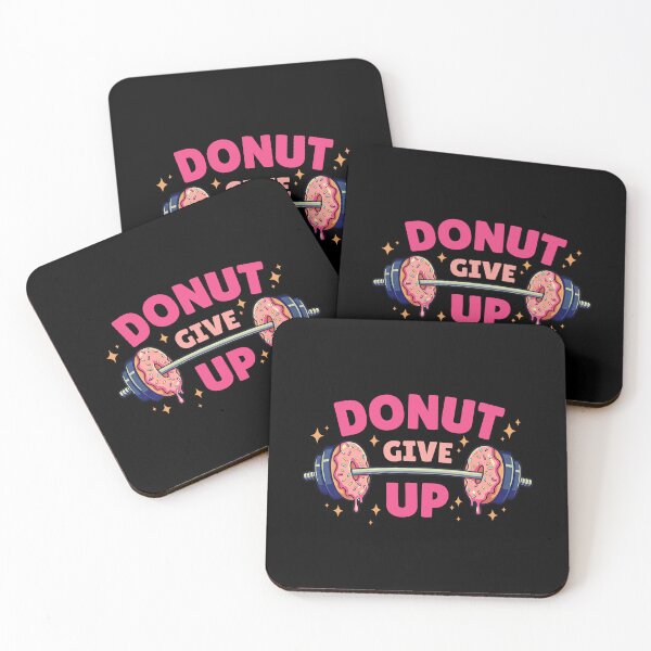 Item preview, Funny Donut Give Up Funny Gym Motivation designed and sold by MotivaChic.