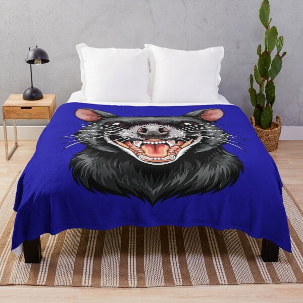 Item preview, Tasmanian devil, Wild carnivorous marsupial animal, Wildlife of Australia and Tasmania, Tasmanian devil head (Sarcophilus harrisii), designed and sold by Danler.