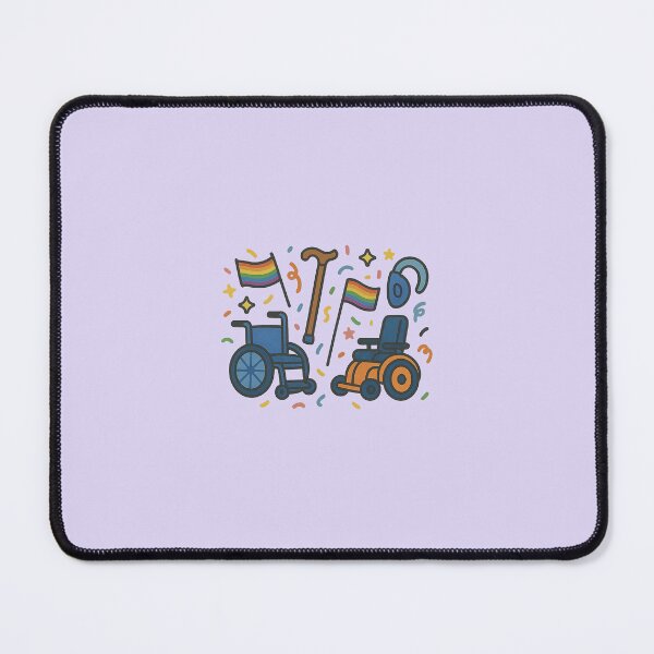 Item preview, Mobility Aid Pride Parade – Disabled & Queer Sticker designed and sold by Queer Designs.
