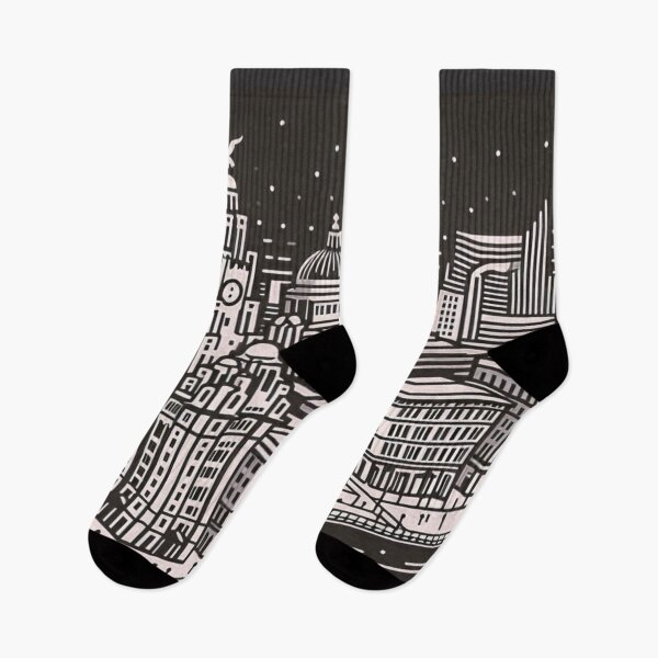 Item preview, Retro Vector Art of Liverpool City Skyline from Above – Perfect Urban Design for Travel Lovers and Cityscape Fans designed and sold by knalpot-design.