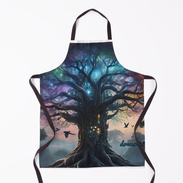 Item preview, Mystical Tech Tree – Fantasy Cyber Nature Art designed and sold by DreamistStore.