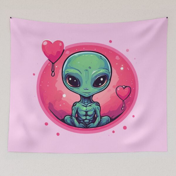 Item preview, Alien Love Artwork designed and sold by Planetporridge.