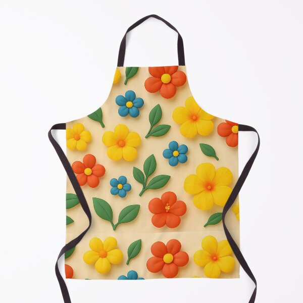 Item preview, Cute Clay Flowers – 3D Floral Pattern for a Playful Touch designed and sold by OuroToon.