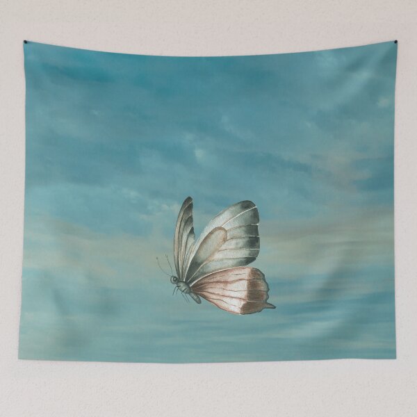 Item preview, Peaceful Butterfly on Washed Turquoise and Blue Sky designed and sold by Our Bible Journey.