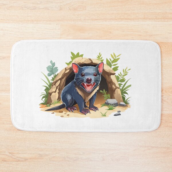 Item preview, Tasmanian devil, Wild carnivorous marsupial animal,  Wildlife of Australia and Tasmania, Tasmanian devil growling near a den (Sarcophilus harrisii) designed and sold by Danler.