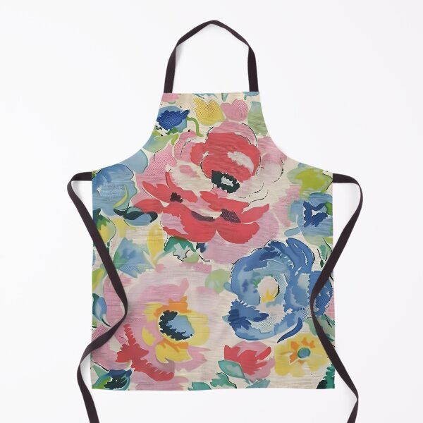 Item preview, Retro Watercolor Garden Splash – Bold Pastel Flowers designed and sold by jennifer-sue.