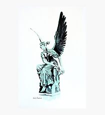 Statue watercolor Photographic Print