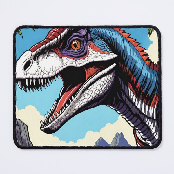 Item preview, Vibrant Raptor – Colorful Dinosaur Pop Art designed and sold by DreamistStore.
