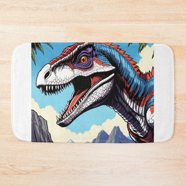 Item preview, Vibrant Raptor – Colorful Dinosaur Pop Art designed and sold by DreamistStore.