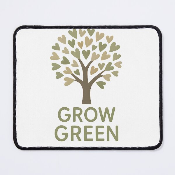 Item preview, Grow Green – Minimalist tree with heart leaves designed and sold by AlphaAutomation.