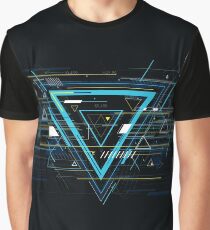 Tech futuristic abstract backgrounds, colorful triangle Graphic T-Shirt