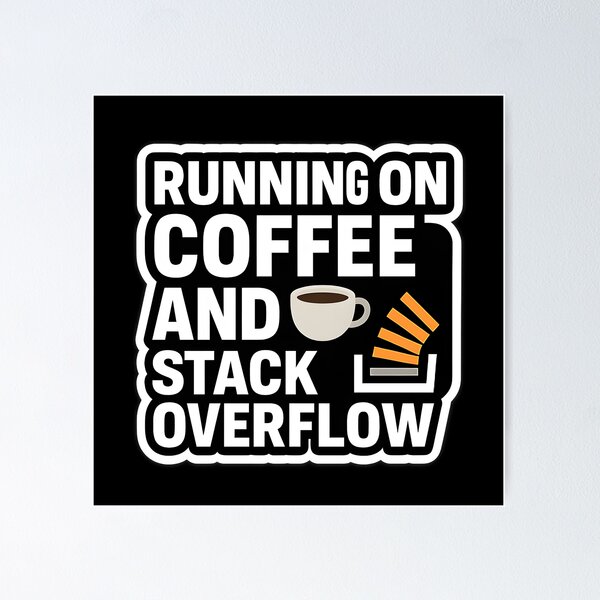 Artikel-Vorschau von Kaffee + Stack Overflow = Leben – Dev Survival, designt und verkauft von nerdguy404.