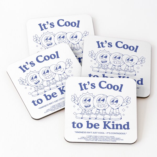 Item preview, It's Cool To be Kind - Retro Kindness Mascots Art designed and sold by digifaxdesign.