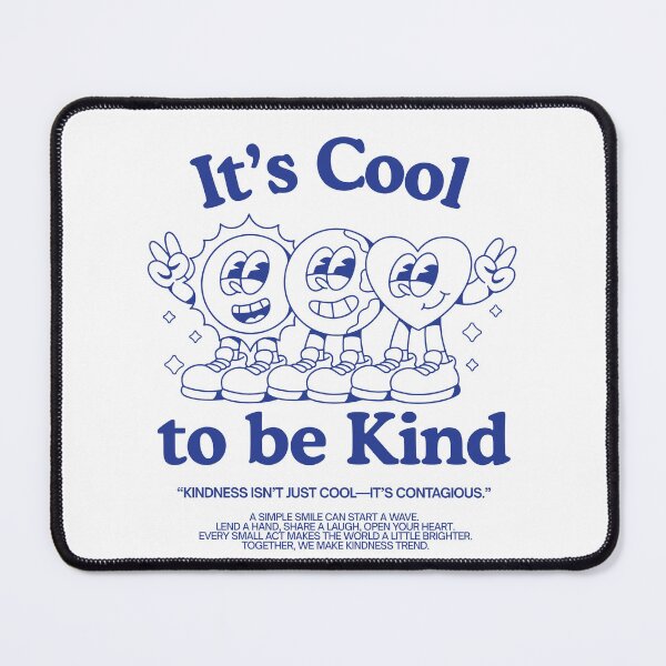 Item preview, It's Cool To be Kind - Retro Kindness Mascots Art designed and sold by digifaxdesign.