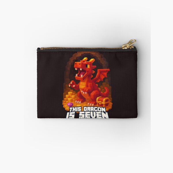 Item preview, This Dragon is Seven Pixel Art Birthday Design for Kids	 designed and sold by Victor Shadehorn.