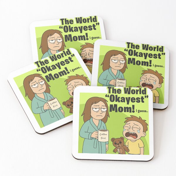 Item preview, The World "Okayest" Mom –  Mothers Day Cartoon Style Illustration designed and sold by IMadeThisat3AM.