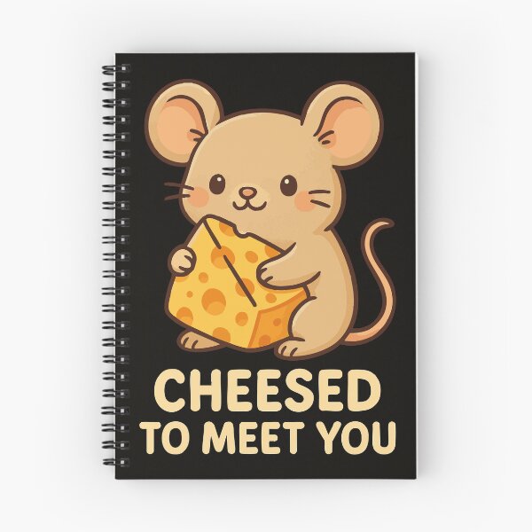 Item preview, Cheesed to Meet You Cute Mouse and Cheese Pun Design designed and sold by Victor Shadehorn.