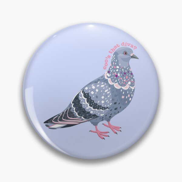 Item preview, Coo's That Diva? Pigeon Sticker  designed and sold by KittyStrand.