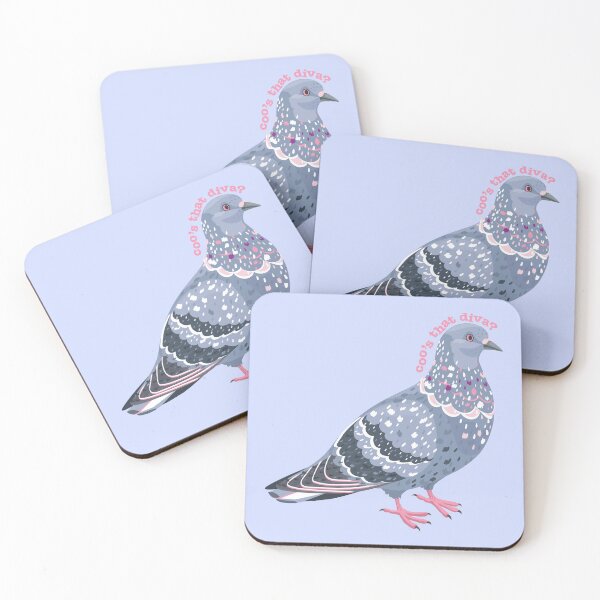 Item preview, Coo's That Diva? Pigeon Sticker  designed and sold by KittyStrand.
