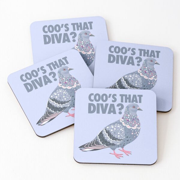 Item preview, Coo's That Diva? Pigeon Sticker  designed and sold by KittyStrand.