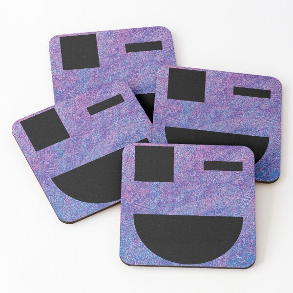 Item preview, Abstract Winking Face on Textured Background designed and sold by AmbientArtCo.