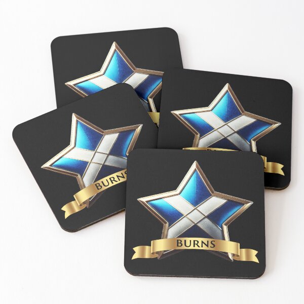 Artikelvorschau, Burns Clan Star glänzt mit Andreaskreuz-Kraft und Familienprestige entworfen und verkauft von Highlandkings.