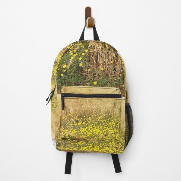 Item preview, A cluster of yellow flowers on a wheat farm. designed and sold by Jamesk82.