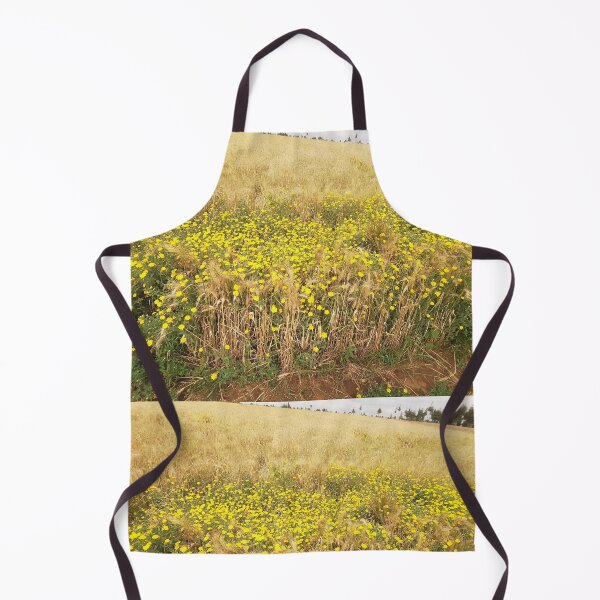 Item preview, A cluster of yellow flowers on a wheat farm. designed and sold by Jamesk82.