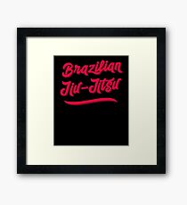 BJJ Brazilian Jiu-Jitsu MMA Grappling Framed Print