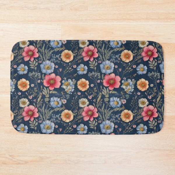 Item preview, Embroidered style wildflowers designed and sold by Designbes.
