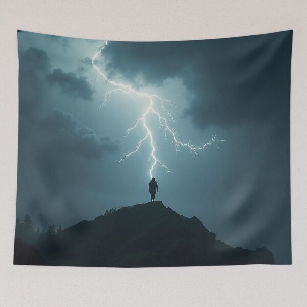 Item preview, Lightning Power Graphic Tee – Bold & Electrifying Style designed and sold by apoknight.