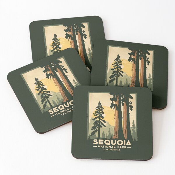 Item preview, A Vintage Travel Art of the Sequoia National Park - California - US  designed and sold by GoodOldVintage.