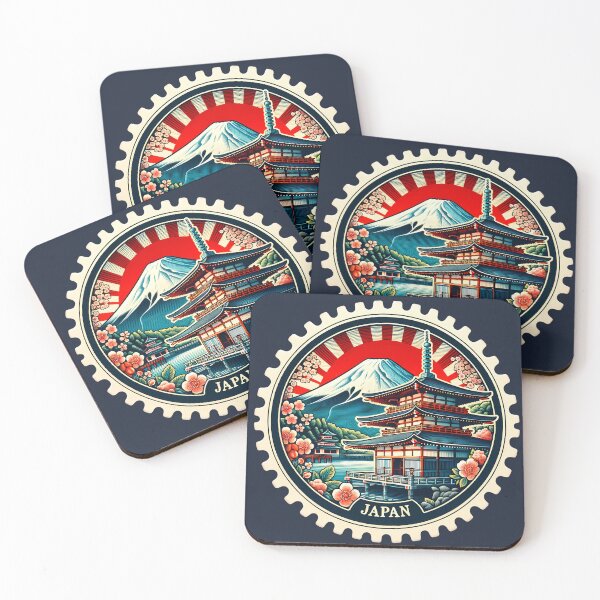 Item preview, Japan's Essence: Majestic Fuji and Sakura - Stamp designed and sold by StampGPT.