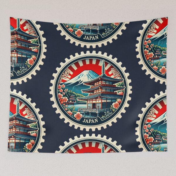 Item preview, Japan's Essence: Majestic Fuji and Sakura - Stamp designed and sold by StampGPT.