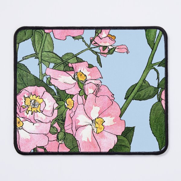 Item preview, Art Nouveau Pink Prairie Rose American Hannah Borger Overbeck 1915 designed and sold by Pixelchicken.