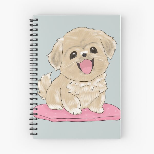Item preview, Cute Tibetan Spaniel dog on pillow designed and sold by LiskoDesign.