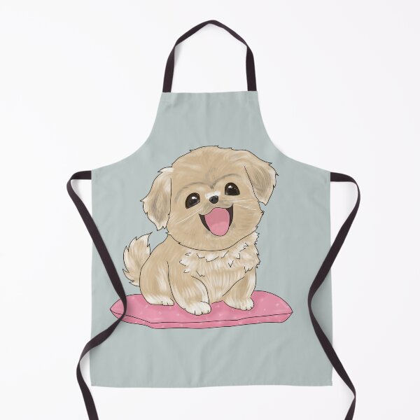 Item preview, Cute Tibetan Spaniel dog on pillow designed and sold by LiskoDesign.