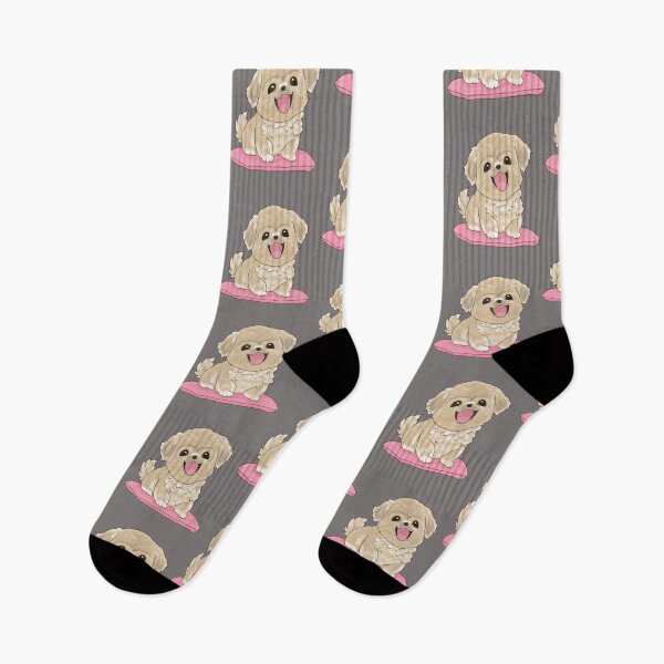 Item preview, Cute Tibetan Spaniel dog on pillow designed and sold by LiskoDesign.