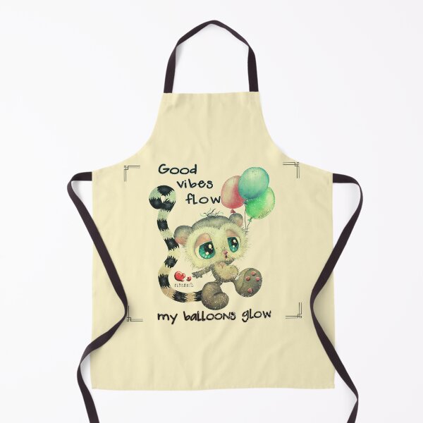 Item preview, Good vibes flow, my balloons glow - retro style designed and sold by Plakartis.
