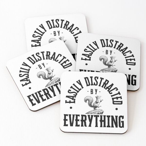 Item preview, Easily Distracted by Everything – Funny ADHD Squirrel designed and sold by digifaxdesign.