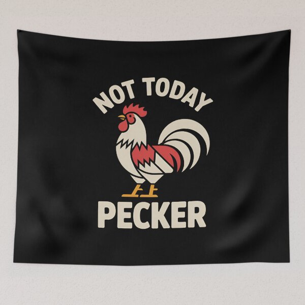 Item preview, Not Today Pecker - This funny gift is perfect for sarcastic souls, farm lovers, chicken enthusiasts, and anyone who needs a daily dose of humor with attitude. designed and sold by ZyziowskyArt.