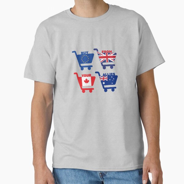 Item preview, Buy From Allies: Shopping Carts, Square Design designed and sold by Boycott USA! Buy from allies!.