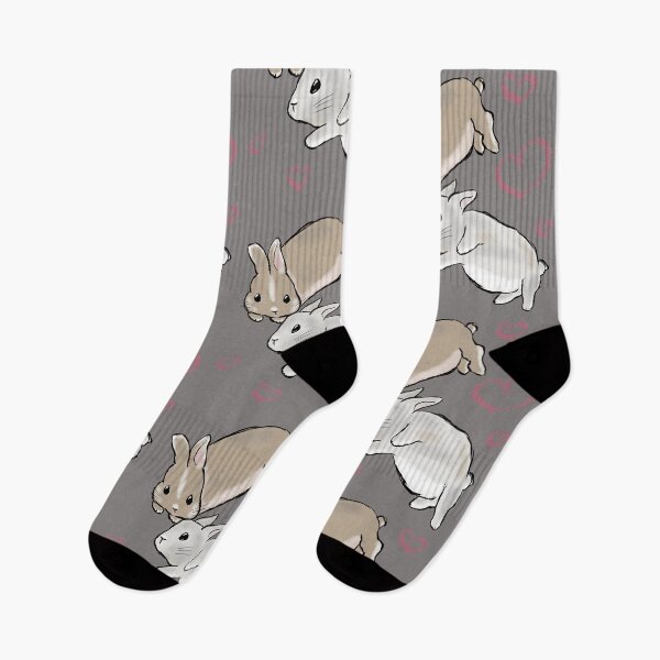 Item preview, Cuddling bunnies with hearts designed and sold by LiskoDesign.