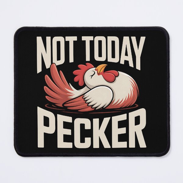 Item preview, Not Today Pecker - This funny gift is perfect for sarcastic souls, farm lovers, chicken enthusiasts, and anyone who needs a daily dose of humor with attitude. designed and sold by ZyziowskyArt.