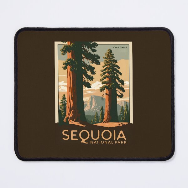 Item preview, A Vintage Travel Art of the Sequoia National Park - California - US  designed and sold by GoodOldVintage.